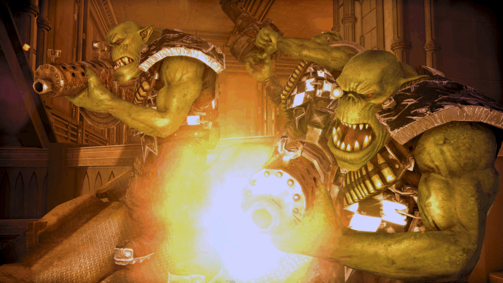 Hordas de Orks ameaçam a paz na fronteira do Imperium no remaster de Space Marines.