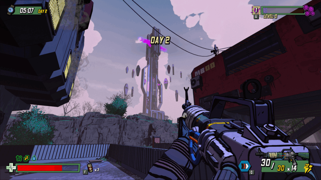 Com visual que lembra Borderlands, Skopje '83 é um jogo de tiro e sobrevivência em primeira pessoa.