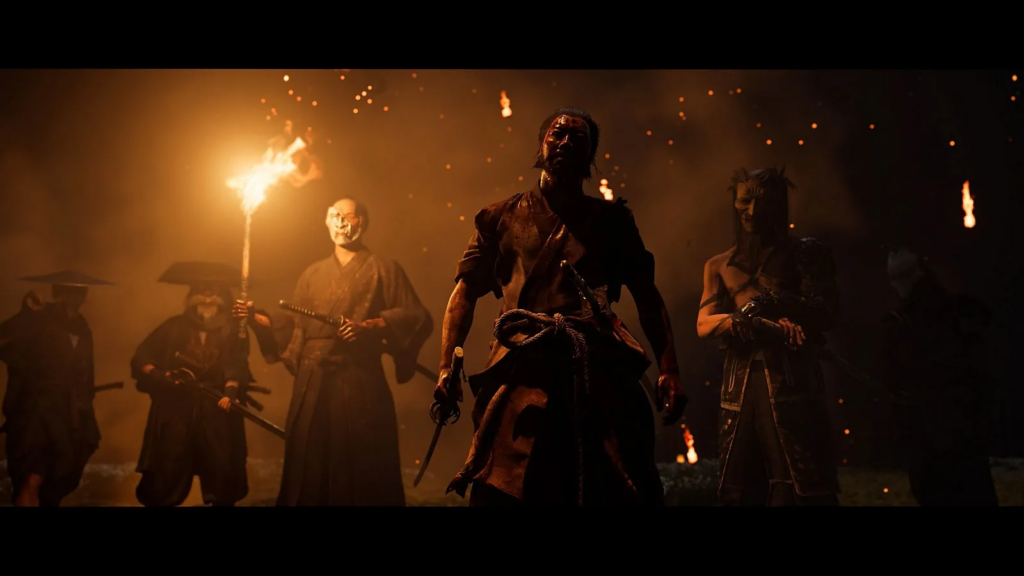 Em Ghost of Yotei, Atsu jura vingança contra os Seis de Yotei, um bando de fora-da-lei que destruiu sua vida no passado.