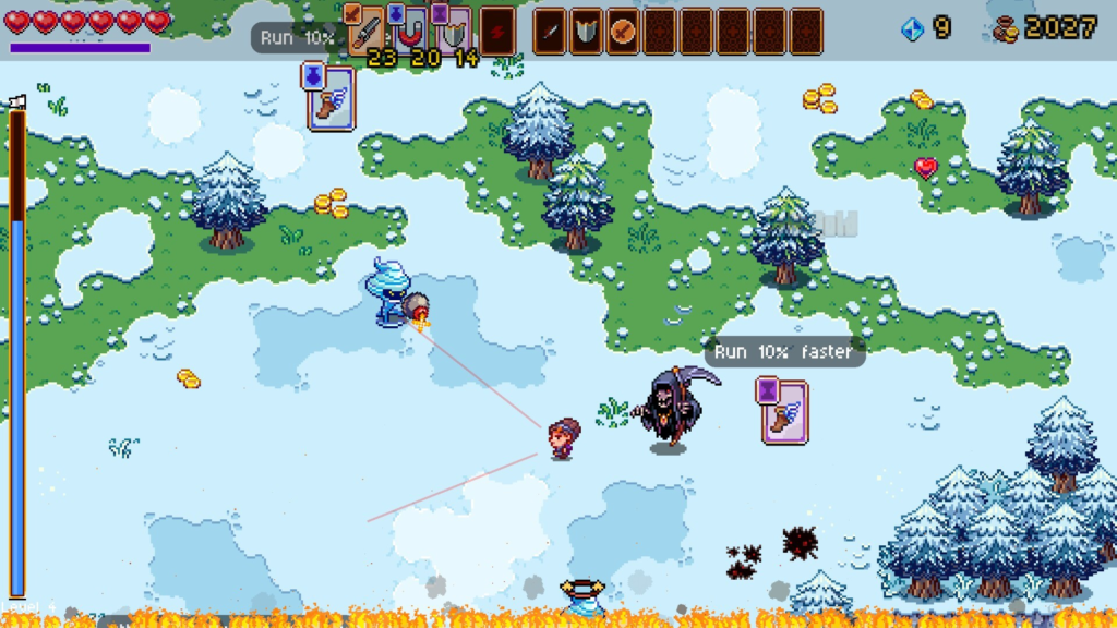 Corra para escapar da morte em Death by Scrolling, um belo jogo pixel art de Ron Gilbert