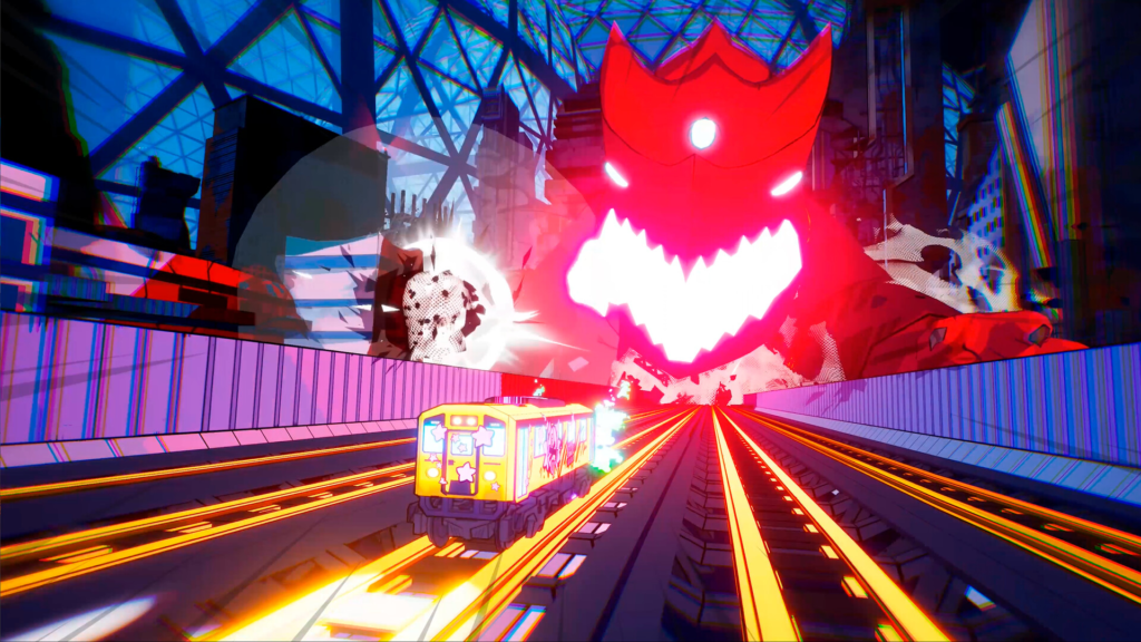 Denshattack! aposta em ritmo frenético e cores vibrantes, como os jogos de ação e plataforma do Dreamcast.