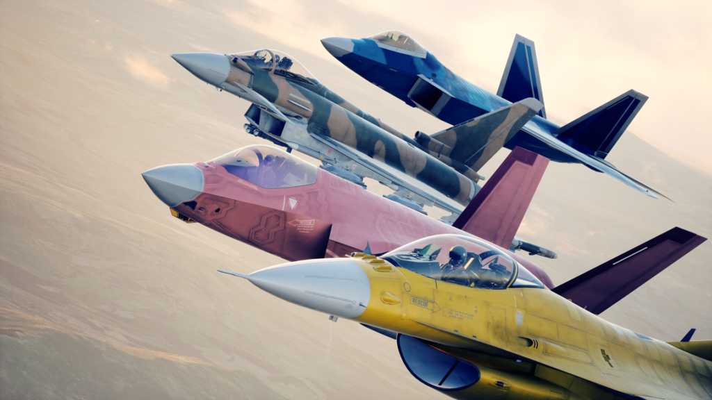 No papel do Asas de Theve, o jogador integra o Esquadrão Joker de Ace Combat 8